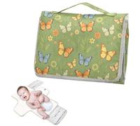 Cambiadores de pañales reutilizables con bolsillo para pañuelos, diseño de hada Cottagecore, gótico, mariposa, cambiador de pañales portátil con almohada incorporada cambiadores de pa?ales para bebés