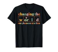 Cambiando el Mundo un fonema a la Vez Maestro Camiseta