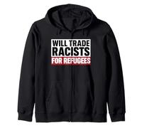 Cambiará racistas por refugiados inmigrantes Mexico Chicano Sudadera con Capucha
