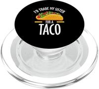 Cambiaría a mi Hermana por un Taco Divertido Taco PopSockets PopGrip para MagSafe