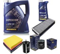Cambio Aceite 6L MANNOL Defender 10W-40 + Sct Filtro Set Inspección Set 10753401