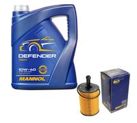 Cambio Aceite Kit 5 Litro mannol Defender 10W-40 + Sct Filtro Servicio 10164277