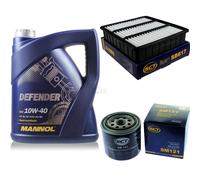 Cambio Aceite Kit 5 Litro mannol Defender 10W-40 + Sct Filtro de Aceite Servicio