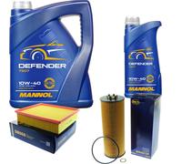 Cambio Aceite Kit 6L MANNOL Defender 10W-40 motor + Sct Filtro Conjunto 10190986