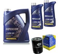 Cambio Aceite Kit 7L MANNOL Defender 10W-40 motor + Sct Filtro Conjunto 10196043