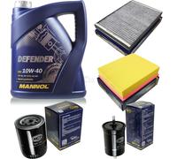 Cambio Aceite Kit mannol 5L Defender 10W-40 motor + Sct Set Filtros 10752644