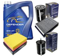 Cambio Aceite Kit MANNOL 5L Defender 10W-40 motor + Sct Set Filtros 10752666