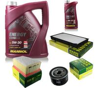 Cambio aceite Set 6L MANNOL Combi de energía LL 5W-30 + MANN Filtro de aceite