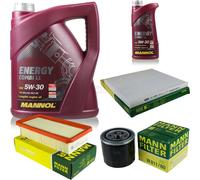 Cambio aceite Set 6L MANNOL Combi de energía LL 5W-30 + MANN Filtro de aceite