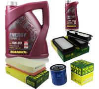 Cambio aceite Set 6L MANNOL Combi de energía LL 5W-30 + MANN Filtro de aceite