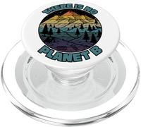 Cambio Climático No Hay Planeta B Día De La Tierra PopSockets PopGrip para MagSafe