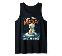 Cambio climático Salvar el Ártico Salvar el Día Mundial Camiseta sin Mangas