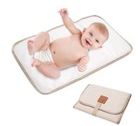 Cambio De Almohadilla | Almohadilla De Pañales Impermeable | Estera De Pañal Portátil | Mat De Cambio De Viaje Compacto Plegable Con Pegatinas Mágicas, Diseño Suave Y Acolchado, Agarre Fácil Y Seguro