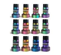 Cambio de Color - Juego de 12 Pinturas Metálicas - 20g Una - Pintura Mágica para , Manualidades, Lienzos y Modelos - Halloween, Navidad, Día de San Valentín, Artística, Regalos