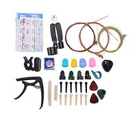 Cambio de Cuerdas Guitarra Española - Cuerdas Nylon, Cuerdas Guitarra Clásica, Manivela Ajustable, Capo Protector, Diagrama Acordes, 18 Cuerdas, Para Principiantes y Avanzados