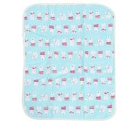 Cambio de Funda de Almohadilla colchón Impermeable y Transpirable para Bebés Colchón Lavable y Reutilizable para Cambiar Pañales Protector de Sábanas para Niños o Adultos(Azul)