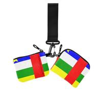 Cambio de fundas para tarjetas de mujer con bandera nacional de la República Centro