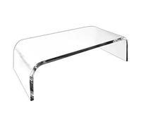 Cambio de monitor acrílico - Clear Desk Riser, organizador de riesgos para