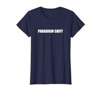 Cambio de paradigma Camiseta, Mujer, Azul Marino, XL