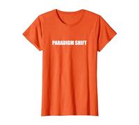 Cambio de paradigma Camiseta, Mujer, Naranja, 3XL