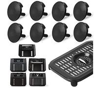 Cambio de piezas de freidora de aire para freidora de aire ninja foodi, amortiguador de silicona para freidora de aire de 8 piezas ninja foody dz201 dz090 dz100 dz401 dz550 dualzone freidora de aire