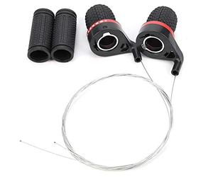 Cambio de Velocidad Bicicleta, Mango Bicicleta Engranaje Giro Agarre Giratorio Cable Ciclismo Montaña Desviador Twist Grip Gear Shifter Reverse Stick Rolling Device para Carretera MTB Universal