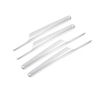 Cambio Engranajes Interior Coche Trim Para Q5 FY 2018-2024 Marco Manija Puerta Tira Interior Coche Panel Decoración Cubierta Pegatina Embellecedora(Silver)