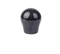 Cambio Marchas Perilla Palanca Cambios Universal Fibra Carbono Transmisión Manual Con Adaptador Limitador(Black)