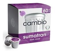 Cambio Roasters Sumatran - Cápsulas de café tostado - Nuevas cápsulas de aluminio, tazas K de café orgánico, taza K de tostado oscuro, funciona con Keurig, 60 unidades