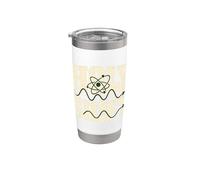Cambio Sagrado Física Mecánica Cuántica Ciencia Átomo Onda sinusoidal Vaso térmico de acero inoxidable de doble pared