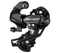 Palanca de cambios Shimano cambio trasero Tourney TX800 8/7V jaula larga negra