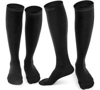 CAMBIVO 2 Pares Medias de Compresión Mujer y Hombre, 20-30mmHg Calcetines Compresion, Compression Socks para Varices, Deporte, Recuperación, Enfermera, Viaje Avion, Running