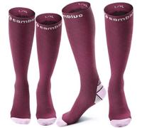 CAMBIVO 2 Pares Medias de Compresión Mujer y Hombre, 20-30mmHg Calcetines Compresion, Compression Socks para Varices, Deporte, Recuperación, Enfermera, Viaje Avion, Running