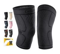 CAMBIVO 2Pcs Rodilleras Gym de Compresion, Rodilleras Menisco y Ligamento, Rodillera Transpirable y Antideslizante para Gym, Voleibol, Baloncesto, Correr, Bicicleta, Unisex