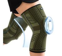 CAMBIVO 2Pcs Rodilleras Menisco y Ligamento, Rodillera Rotuliana Compresion con Estabilizadores Laterales y Almohadilla de Rótula, Rodillera Ortopedica para Gym, Running, Unisex