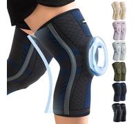 CAMBIVO 2Pcs Rodilleras Menisco y Ligamento, Rodillera Rotuliana Compresion con Estabilizadores Laterales y Almohadilla de Rótula, Rodillera Ortopedica para Gym, Running, Unisex