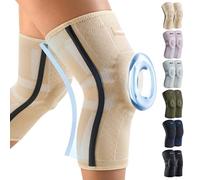 CAMBIVO 2Pcs Rodilleras Menisco y Ligamento, Rodillera Rotuliana Compresion con Estabilizadores Laterales y Almohadilla de Rótula, Rodillera Ortopedica para Gym, Running, Unisex