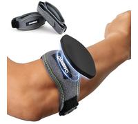 CAMBIVO 2x Codera Epicondilitis Hombre y Mujer, Coderas Compresion Ajustable y Antideslizante, Cincha Epicondilitis Brazalete para Tendinitis, Alivio del Dolor, Codo Tenista, Gym, Fitness