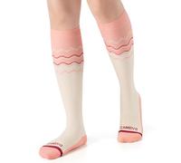 CAMBIVO Medias de Compresión Mujer, Calcetines Compresion 15-20 mmHg, Compression Socks de Moda, Calcetines Altos para Running, Yoga, Viaje, Senderismo, Embarazo, Trabajo, Enfermera, Uso Diario