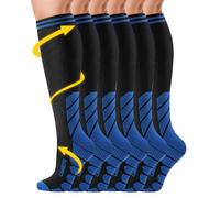CAMBIVO Medias de Compresión Mujer Hombre 3Pares, Calcetines Compresion 20-30mmHg, Medias de Compresion Varices para Deporte, Running, Ciclismo, Deportivos, Senderismo, Viajes, Enfermera