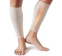 CAMBIVO Medias de Compresión Mujer Hombre x2, Pantorrilleras Compresion, Calcetines Compresion, Medias de Compresion Varices sin Pie, para Deporte, Running, Ciclismo, Circulacion Piernas Cansadas