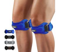 CAMBIVO Rodillera Adjustable x2, Cinta Rotuliana, Rodilleras Menisco y Ligamento con Correa para Tendón Rotuliano, Correr, Saltar, Gym, Alivio de la Tendinitis, Estabilización de la Articulación