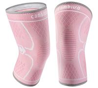 CAMBIVO Rodilleras Menisco y Ligamento 2 Pack, Rodilleras Gym Compresion, Rodillera Voleibol para Rotuliana, Desgarro de Menisco, Aliviar el Dolor en Articulaciones, Baloncesto, Running, Deporte