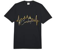 Camboya Skyline Heartbeat Siem Raep I Love Angkor Wat Comfort Colors Adult Heavyweight T-Shirt