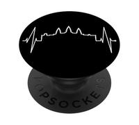 Camboya Skyline Heartbeat Siem Raep I Love Angkor Wat PopSockets PopGrip Adhesivo