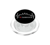 Camboya Skyline Heartbeat Siem Raep I Love Angkor Wat PopSockets PopGrip para MagSafe
