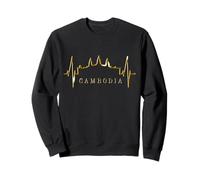 Camboya Skyline Heartbeat Siem Raep I Love Angkor Wat Sudadera
