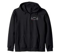 Camboya Skyline Heartbeat Siem Raep I Love Angkor Wat Sudadera con Capucha