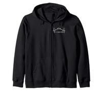Camboya Skyline Heartbeat Siem Raep I Love Angkor Wat Sudadera con Capucha