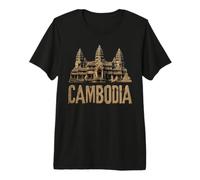 Camboya Templo histórico de Angkor Wat Khmer Camiseta Premium